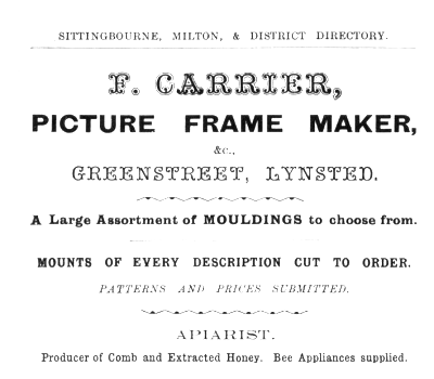 F Carrier, Picture frame maker