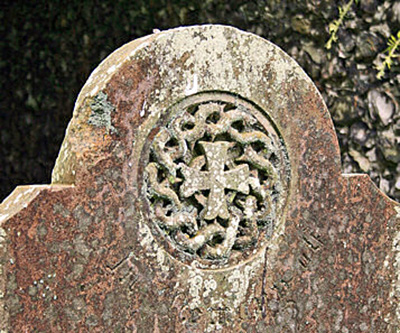 Detail of the headstone for William and Harriot Little