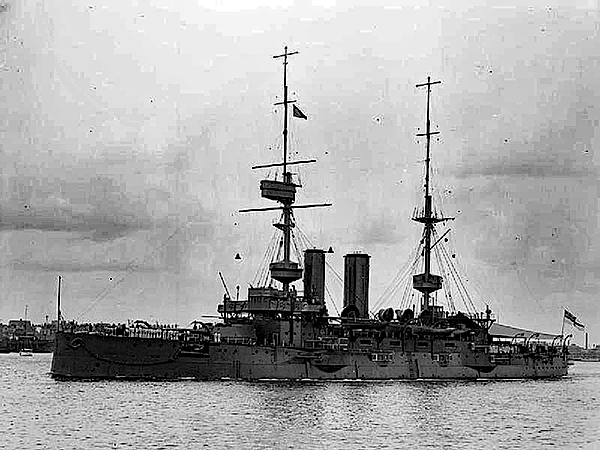 HMS Bulwark before she exploded at Chatham