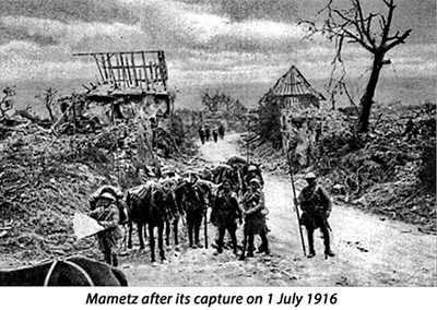 Mametz after it fell on 1st July 1916
