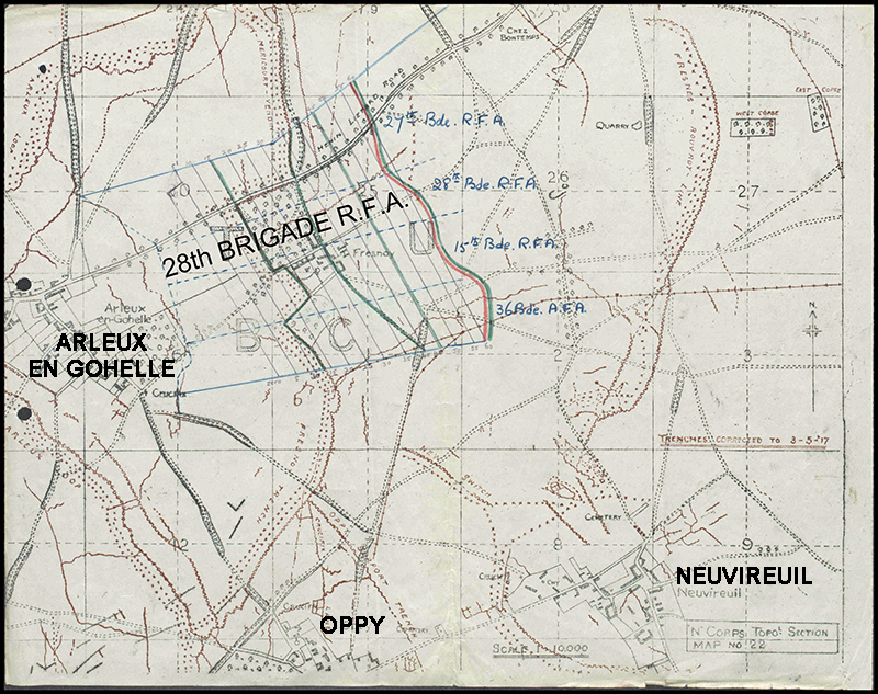 barrage map near Oppy