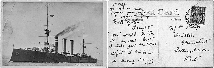 Postcard home from HMS Essex