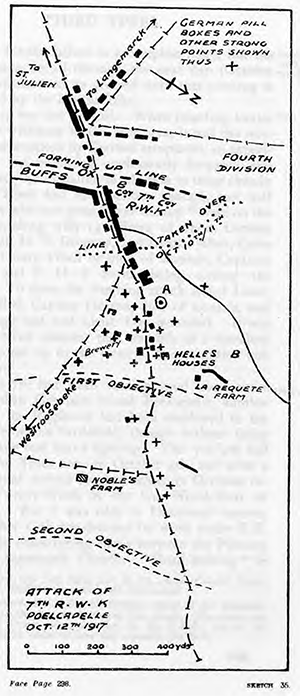 map of attack on poelcappelle