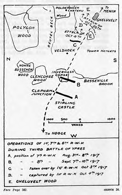 map Gheluvelt Forest October 1917